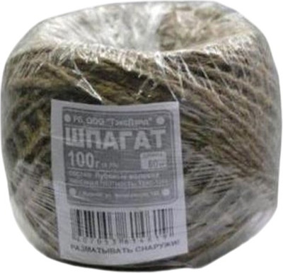 Шпагат хозяйственный Тэксленд джутовый 1250 текс моток (100м)