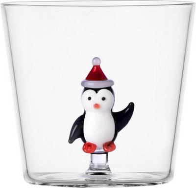 Стакан Ichendorf Milano Christmas Tales / 0935209519 (пингвин в рождественской шапке)