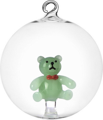 Шар новогодний Ichendorf Milano Schiaccianoci / 0935209566 (зеленый медведь тедди)