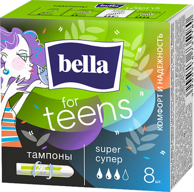 Тампоны гигиенические Bella for teens Super (8шт)