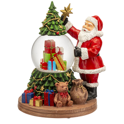 Снежный шар Fitz and Floyd The Carillon Снежный шар: Санта и ель / 1025441