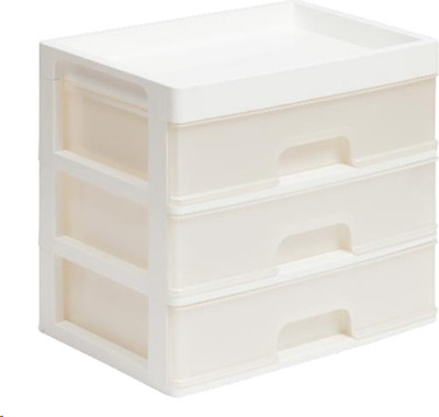 Органайзер для хранения Violet 3 ящика / 340306 (белый/перламутр)