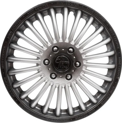 Набор колпаков LION Мини-купер 16" пруж.LW1607 (2шт, серебристый/черный)