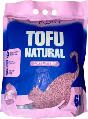 Наполнитель для туалета Limpia Соевый гранулированный / 000001327 (2.5кг, лаванда)