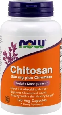 Пищевая добавка NOW Chitosan (120 капсул)