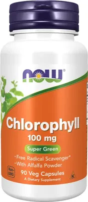Пищевая добавка NOW Chlorophyll (90 капсул)