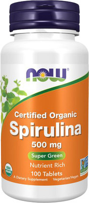 Пищевая добавка NOW Spirulina 500мг (100 таблеток)