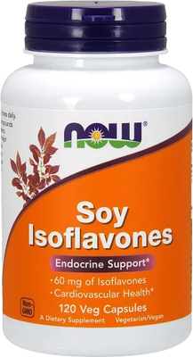 Пищевая добавка NOW Soy Isoflavones (120 капсул)
