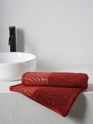 Полотенце Ночь нежна Golden Lines 70x140 (красный)