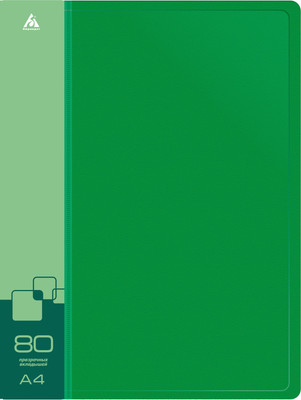 Папка для бумаг Бюрократ BPV80GRN (зеленый)