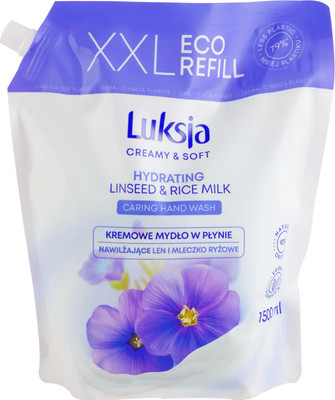 Мыло жидкое Luksja С льняным и рисовым молочком (1.5л)