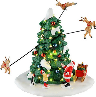 Световая фигурка Lemax Santas Wonderland Оленьи гонки / 54455