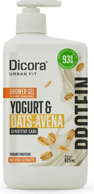 Гель для душа Dicora Urban Fit Protein Yogurt & Oats (825мл)