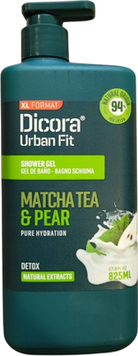 Гель для душа Dicora Urban Fit Detox Matcha Tea & Pear (825мл)