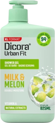 Гель для душа Dicora Milk & Melon с витамином А (825мл)