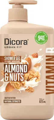 Гель для душа Dicora Almonds & Nuts с витамином В (825мл)