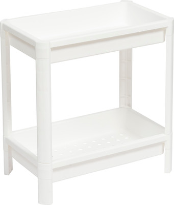 Этажерка Violet Vikea широкая 2-х ярусная / 781206 (белый)