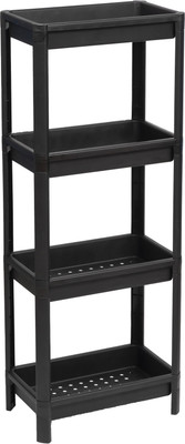 Этажерка Violet Vikea широкая 4-х ярусная / 781407 (черный)