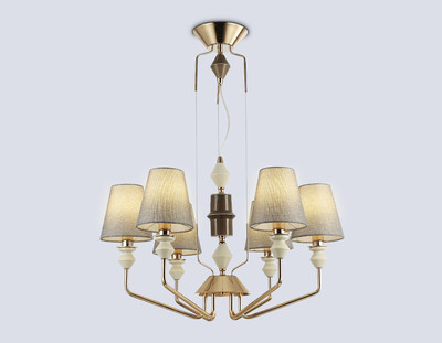 Люстра Ambrella LH75401/6 GD/GR (золото/серый)