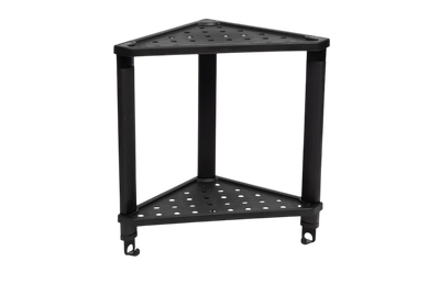 Полка для ванной Violet Vikea угловая подвесная 2-х ярусная / 787207 (черный)