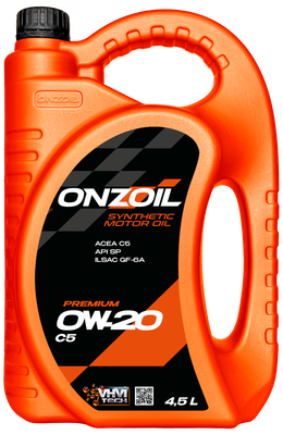 Моторное масло Onzoil Premium 0W20 C5 (4.5л)