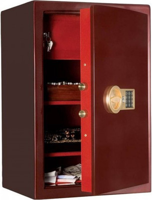 Офисный сейф Valberg Gold Гарант-67T EL (вишня)