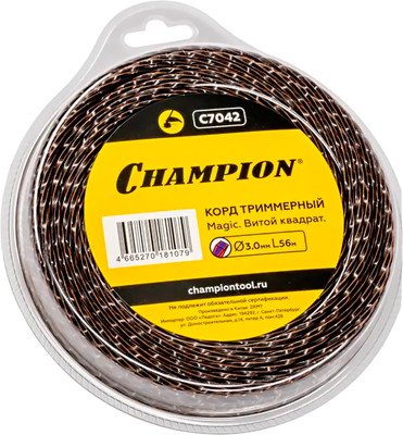 Леска для триммера Champion Magic 3мм / C7042 (56м)