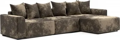 Диван угловой SEMPLA Монреаль 4 (тиффани коричневый/мора бежевый)