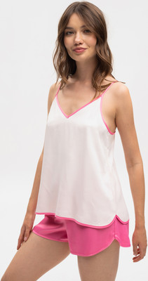 Топ домашний Milavitsa 9345 (р.170-88-96, серебристый пион-фламинго)