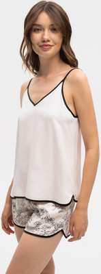 Топ домашний Milavitsa 9345 (р.170-96-104, черный/серебристый пион)