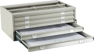 Шкаф металлический Практик Картотека A0-05/2 (промежуточная секция)