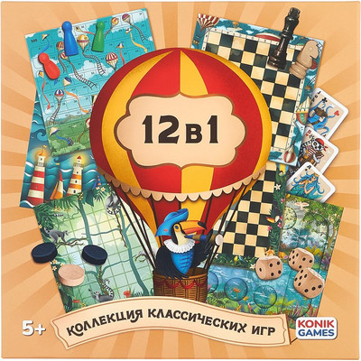 Набор игр Konik Games Мультинабор 12 в 1 / KG0023