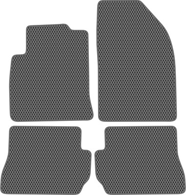 Комплект ковриков для авто Alicosta 2246_2-сер для Ford Fiesta V хэтчбек 5дв/Mk6 2002-2008 (EVA ромб, серый)