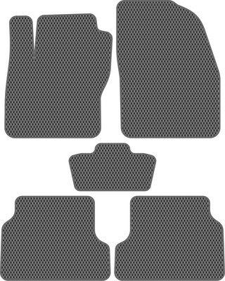 Комплект ковриков для авто Alicosta 0355_2-сер для Ford Focus II универсал/седан/хэтчбек/CB4/DA3 (EVA ромб, серый)