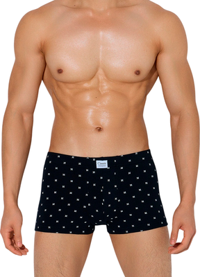 Трусы мужские Mark Formelle 411229 (р.90-100, квадраты на черном)