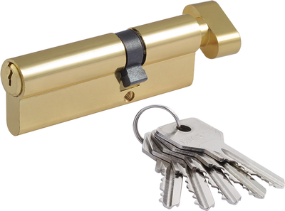 Цилиндровый механизм замка Нора-М STD AL ЛВ-90 55-35в (золотистый)