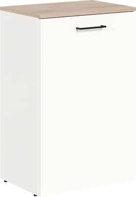 Тумба Black Red White Biu Mobi (белый/гикори кингстон/белый)