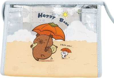 Косметичка ILikeGift Capybara under an umbrella / 50P-019-02