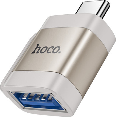 Адаптер Hoco UA31C Type-C-USB 3.0 (серый)