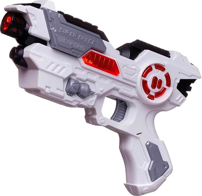Бластер игрушечный Abtoys PT-01768 (белый/серый/красный)