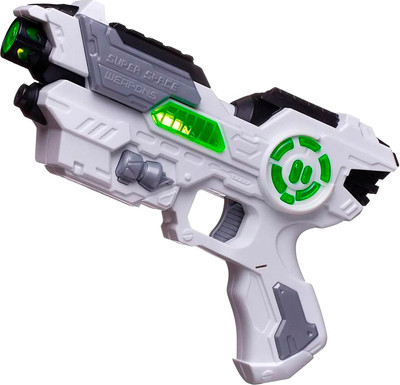 Бластер игрушечный Abtoys PT-01768 (белый/серый/зеленый)