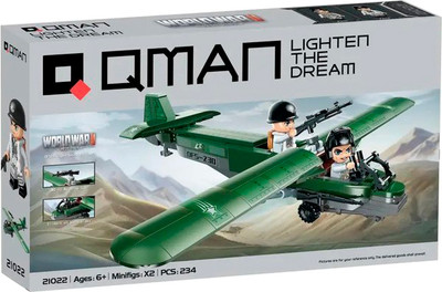 Конструктор Qman Военный истребитель / 21022q