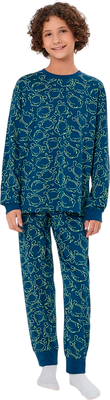 Пижама детская Mark Formelle 563333 (р.104-56-51, жабки на полуночном)