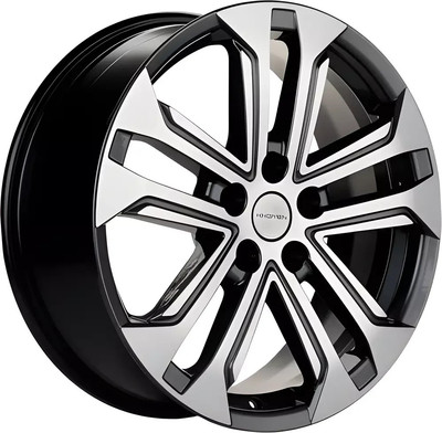Литой диск Khomen KHW1803 Omoda C5 18x7" 5x108мм DIA 60.1мм ET 33мм (Black FP)