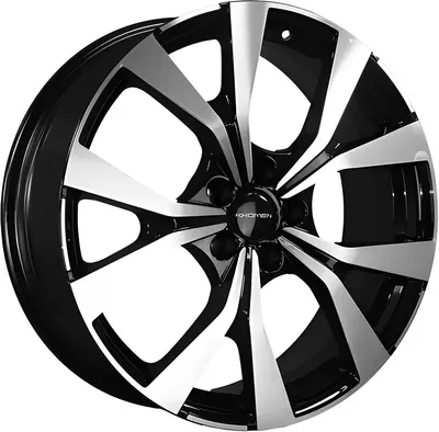 Литой диск Khomen KHW1906 Geely Atlas/Atlas Pro19x7" 5x114.3мм DIA 60.1мм ET 45мм (Black FP)