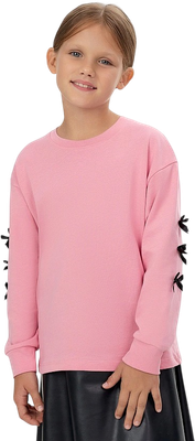 Лонгслив детский Mark Formelle 127908/1 (р.140-68, розовый/декор)