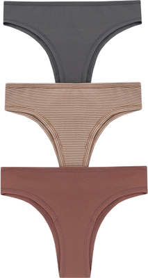 Комплект женских трусов Mark Formelle 412623-3 (р.106, кофейно-розовый)