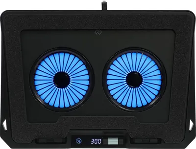 Подставка для ноутбука Digma D-NCP170-2X110RGB (черный)
