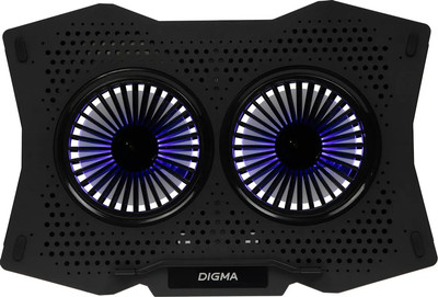 Подставка для ноутбука Digma D-NCP180-2X110 (черный)