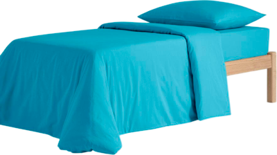 Комплект постельный для малышей Urban Family Темно-бирюзовый Бэби 40x60 / 815 (резинка)